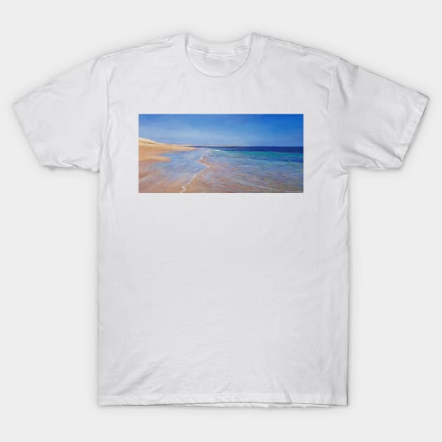 Jetty in distance at Port Noarlunga T-Shirt by Chrisprint74